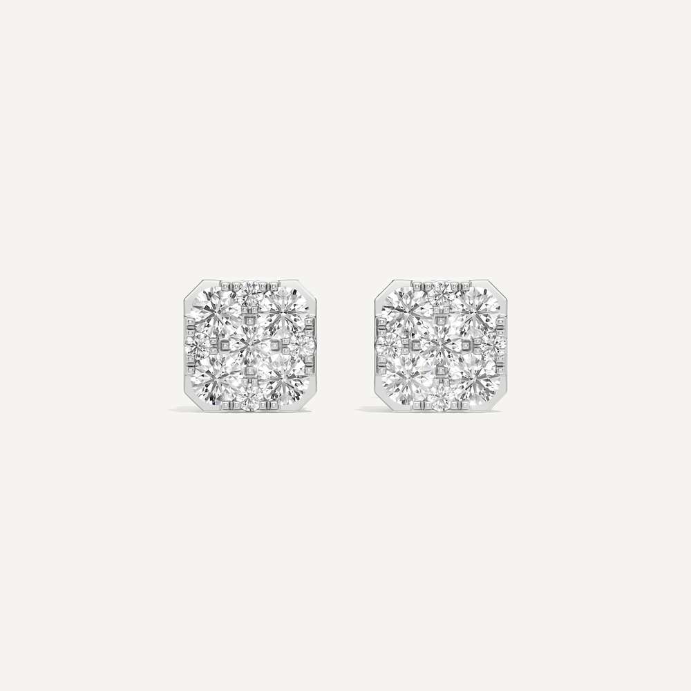 Timeless Cushion Diamond Earrings