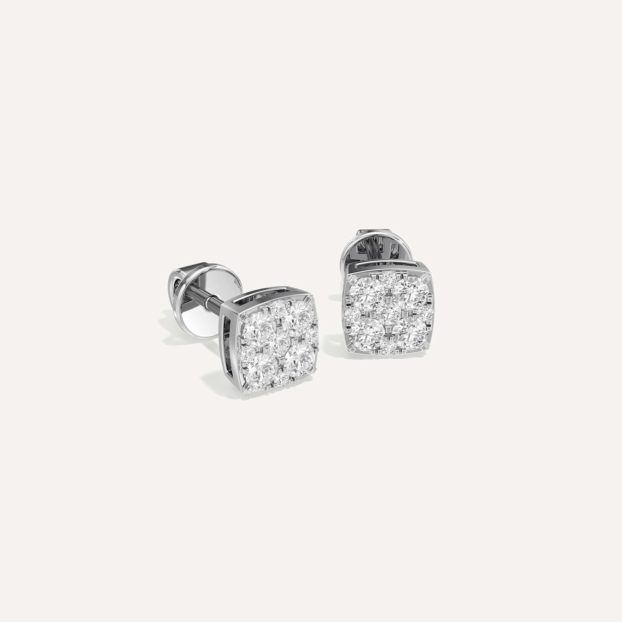 Timeless Cushion Diamond Earrings