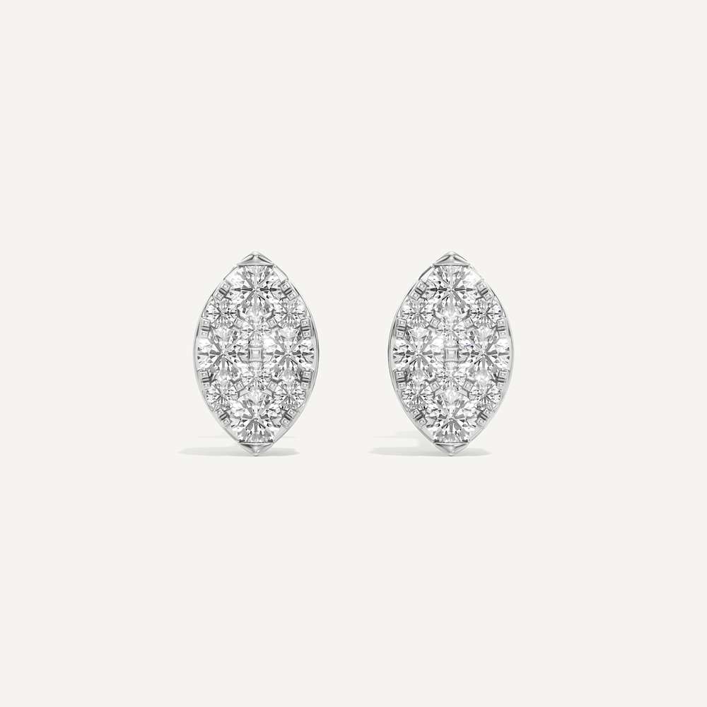 Watchful Eye Marquise Diamond Earrings