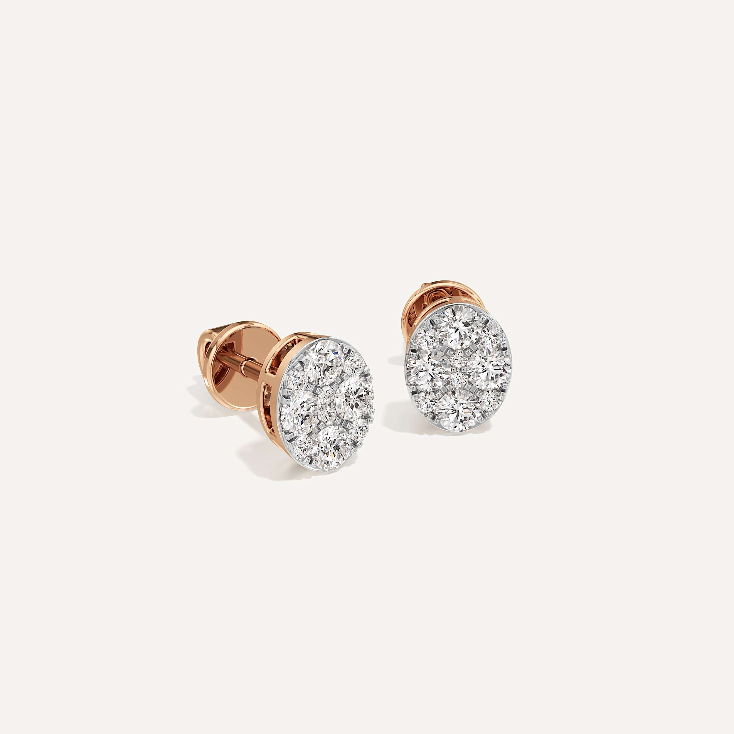 Radiant Oval Diamond Earrings