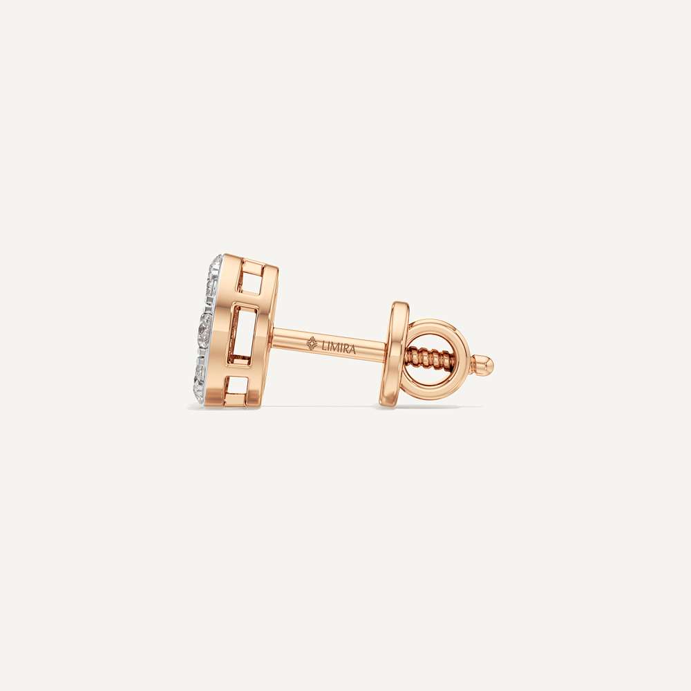 Aura Oval Diamond Stud