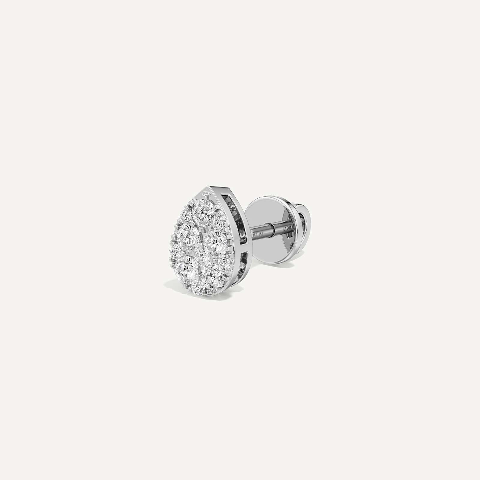 Bold Pear Diamond Earrings