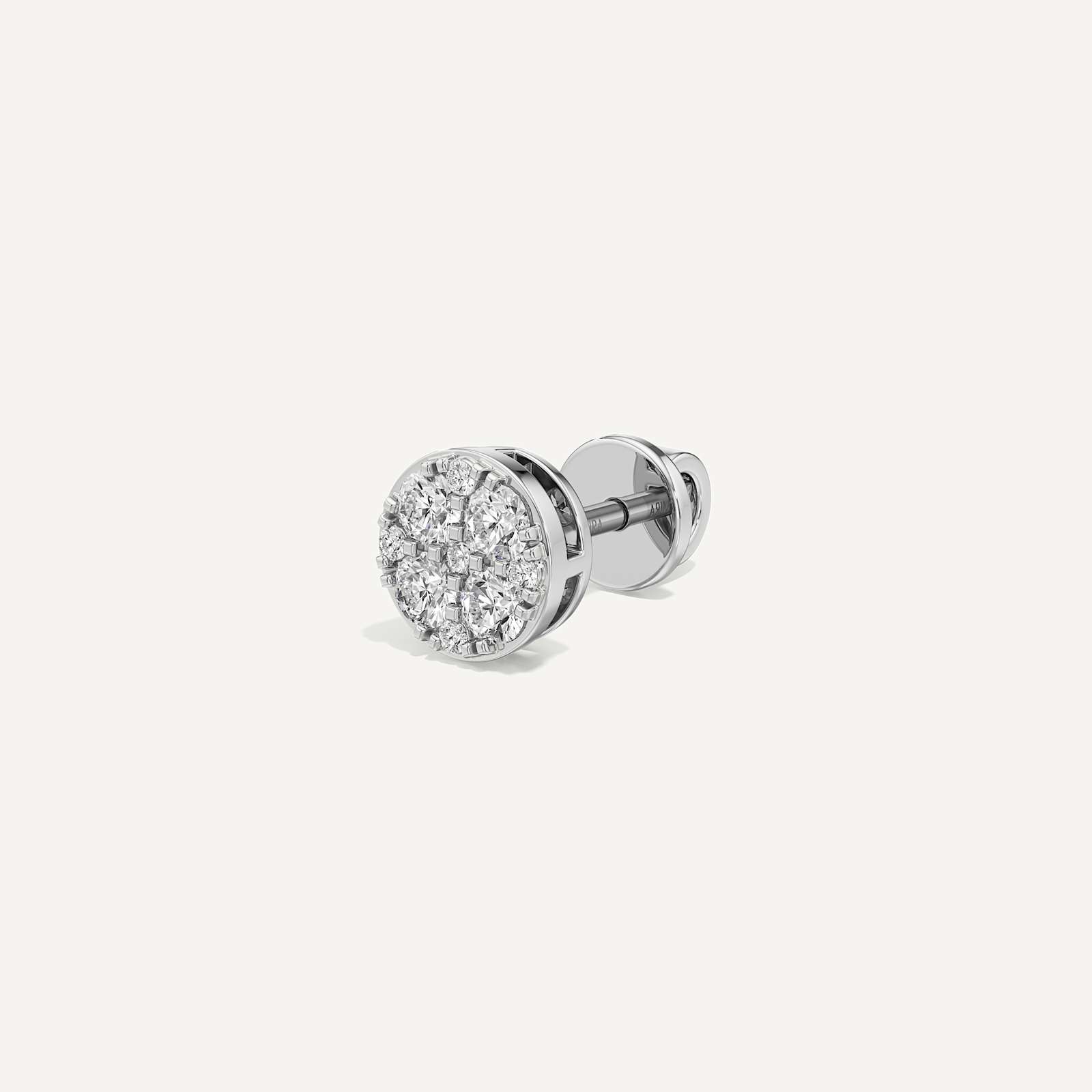 Classic Round Diamond Earring