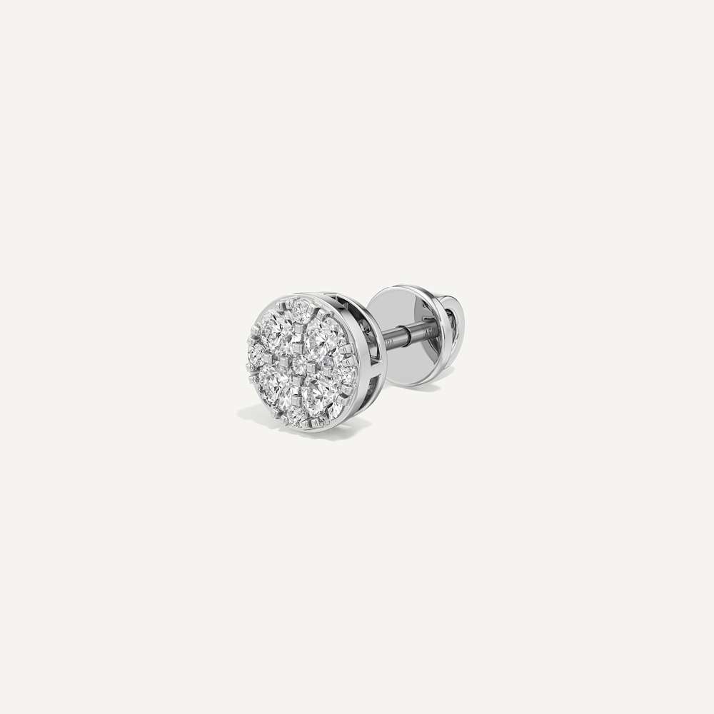 Classic Round Diamond Earring