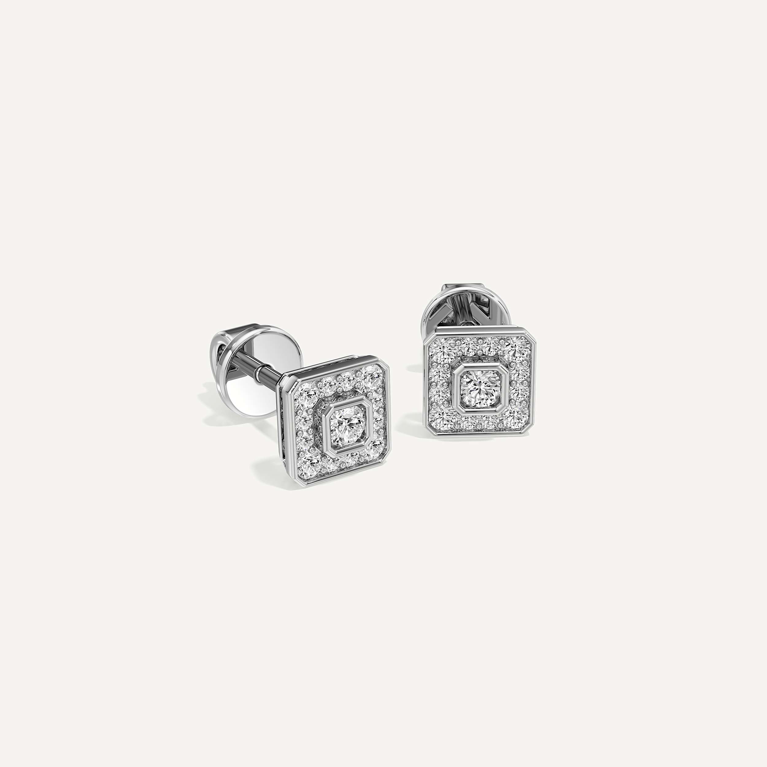 Everyday Luxury Asscher Diamond Earrings