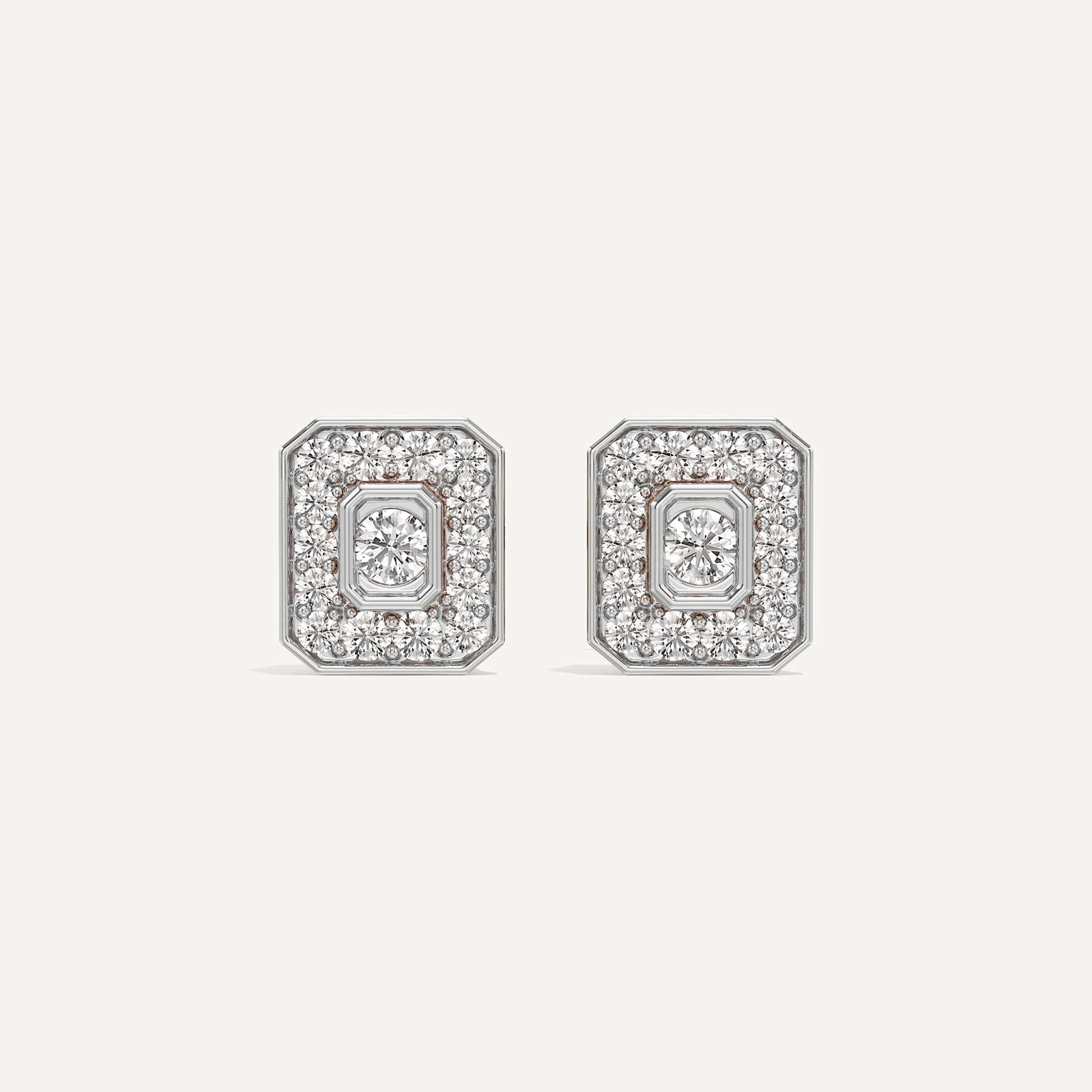 Emerald Calm Diamond Earrings