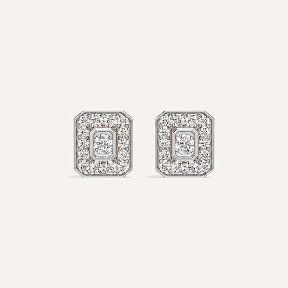 Emerald Calm Diamond Earrings