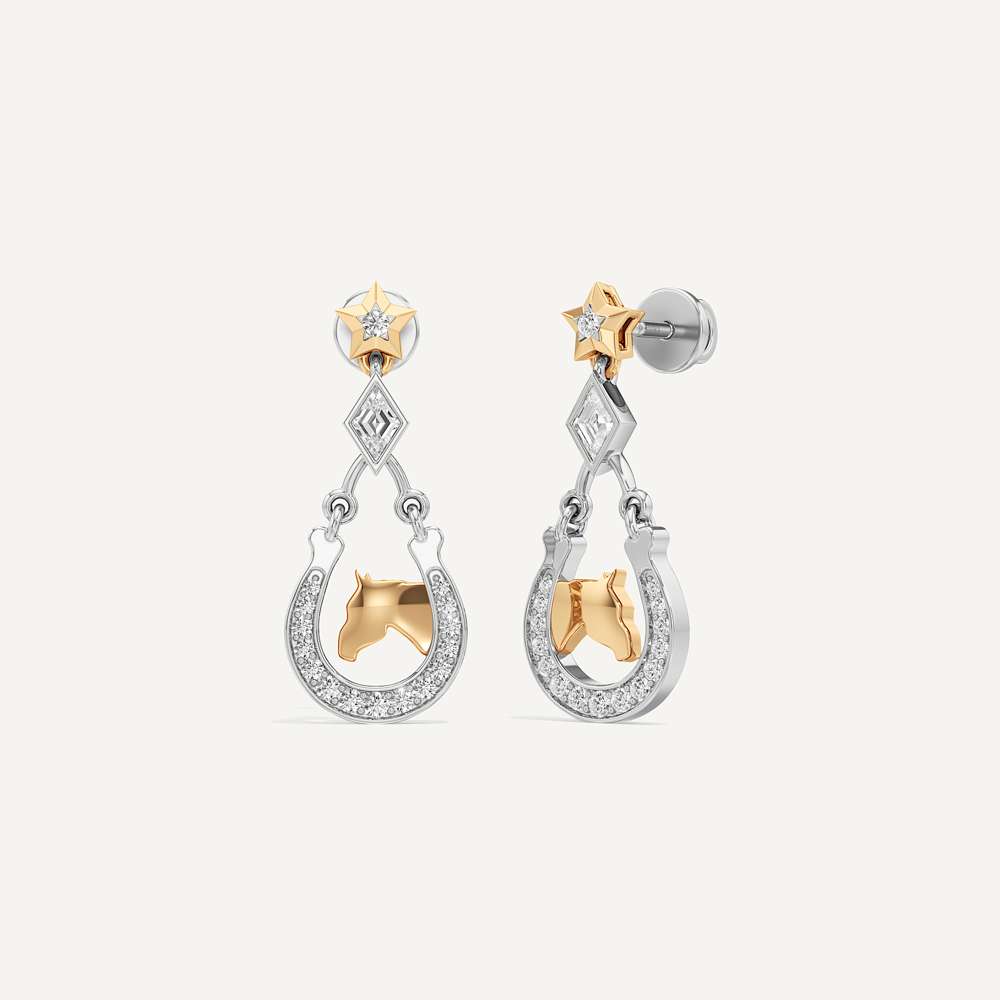 Stellar Star Hoseshoe Earring