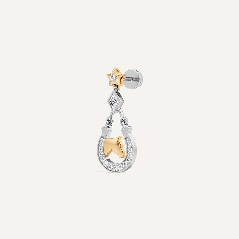 Stellar Star Hoseshoe Earring
