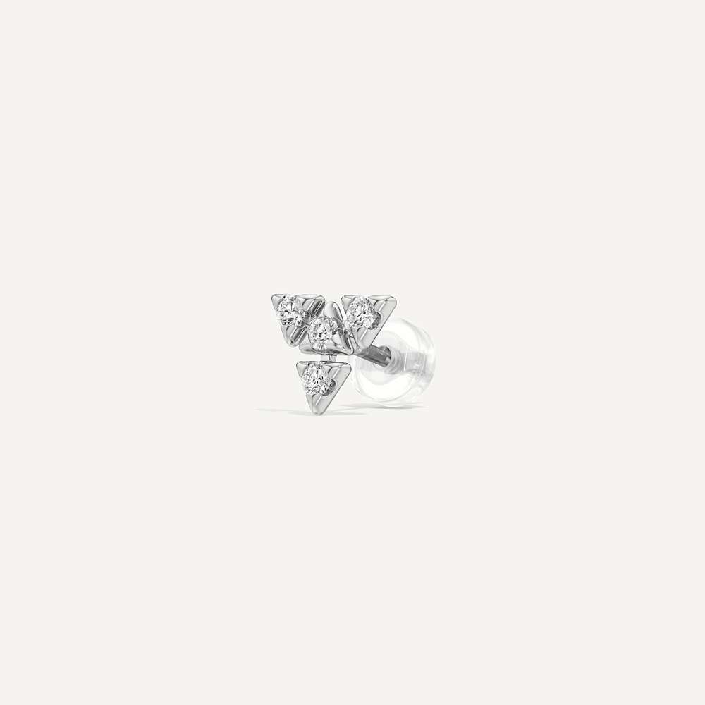 Pyramid Mosaic Diamond Stud