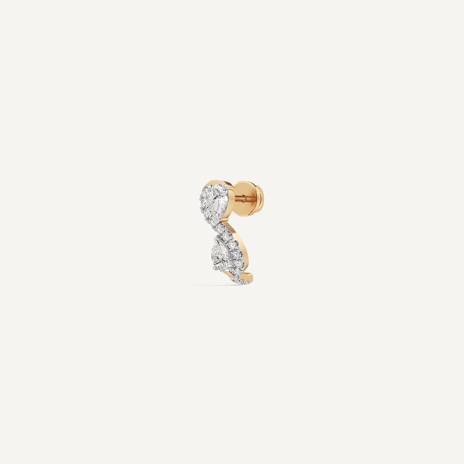 Pear Duo Swirl Toi et Moi Diamond