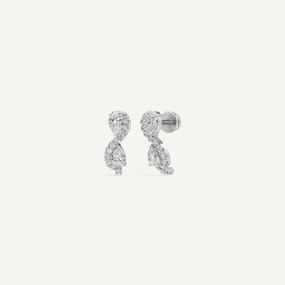 Pear Duo Swirl Toi et Moi Diamond 