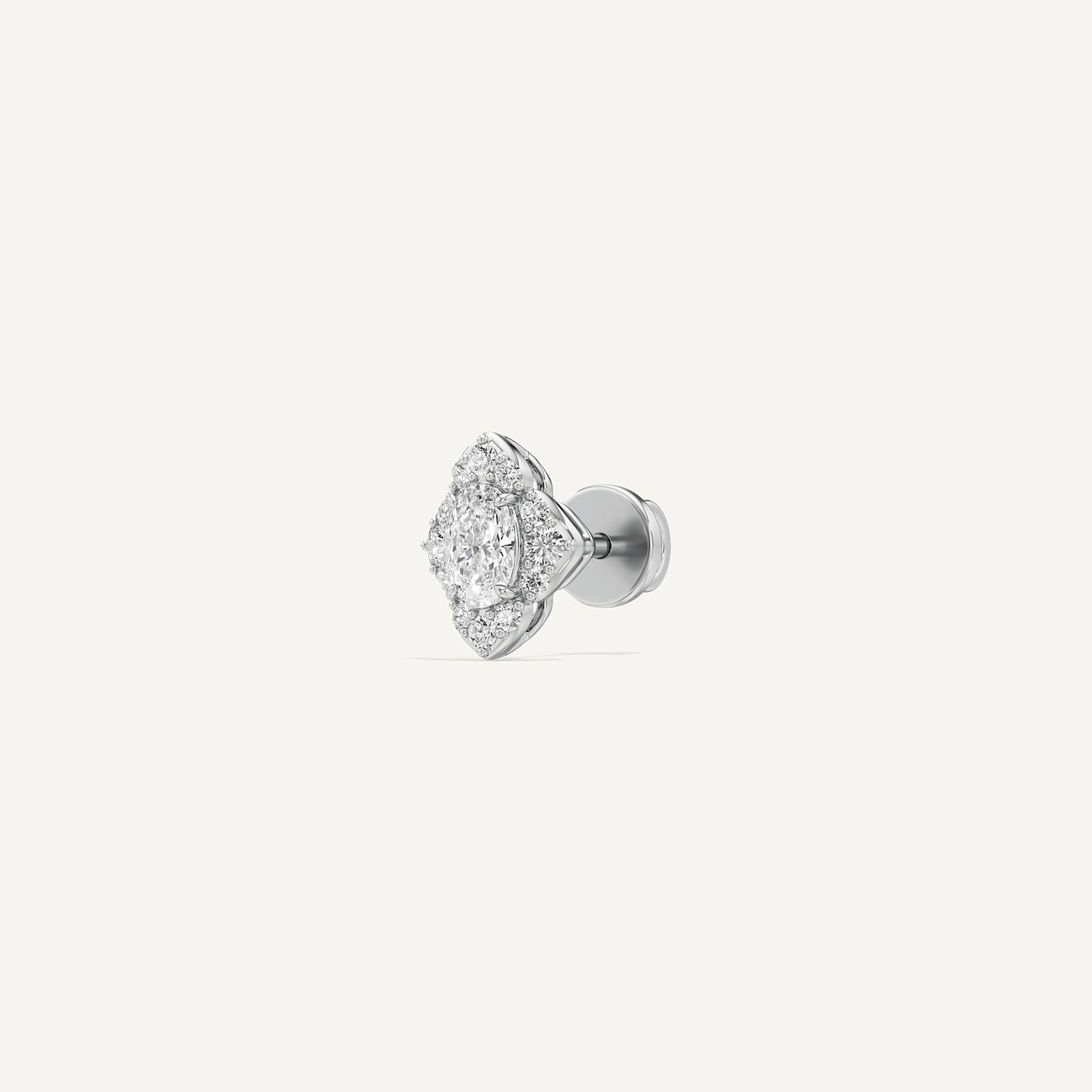 Emma Oval Diamond Stud