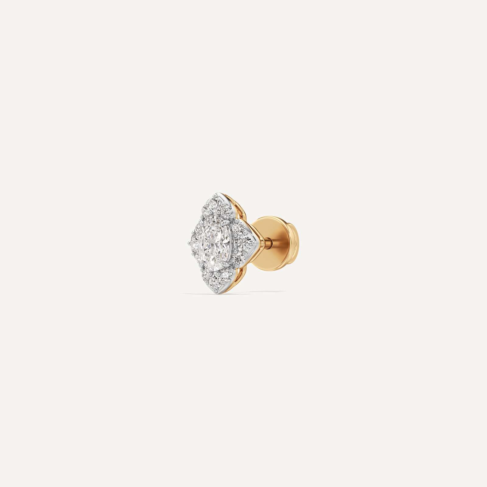 Emma Oval Diamond Stud