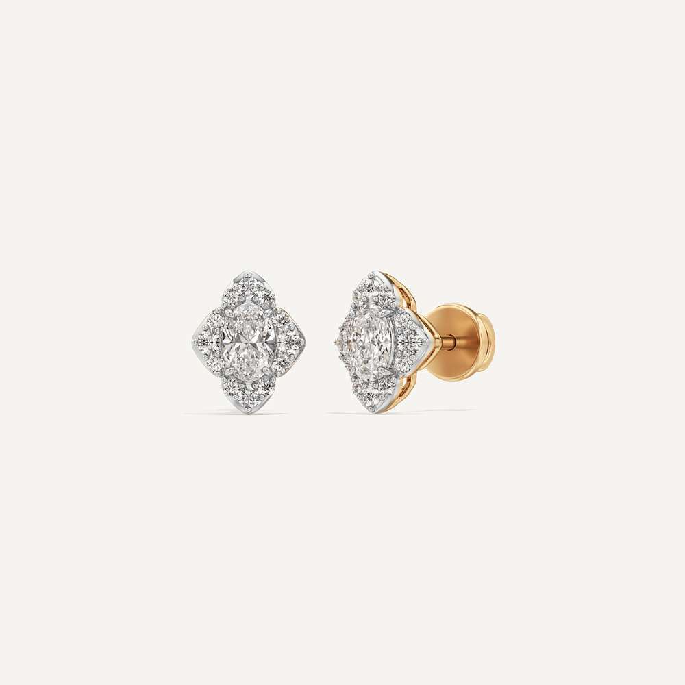 Emma Oval Diamond Stud