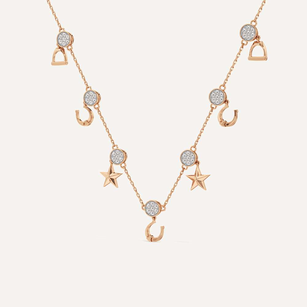 Star Constellation Horseshoe Necklace