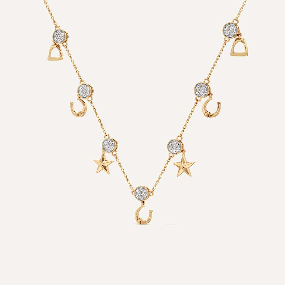 Star Constellation Horseshoe Necklace