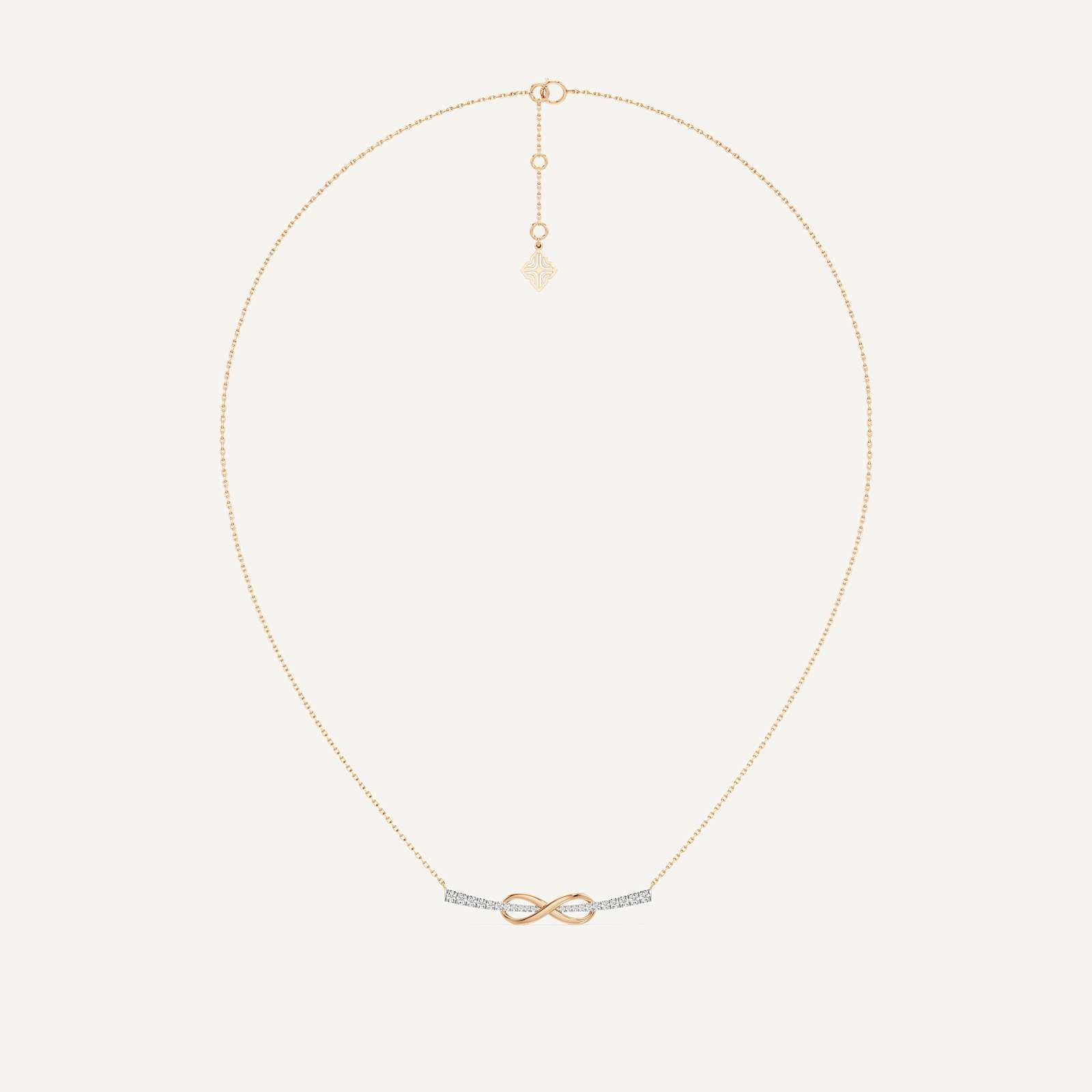 Infinity Link Round Diamond
