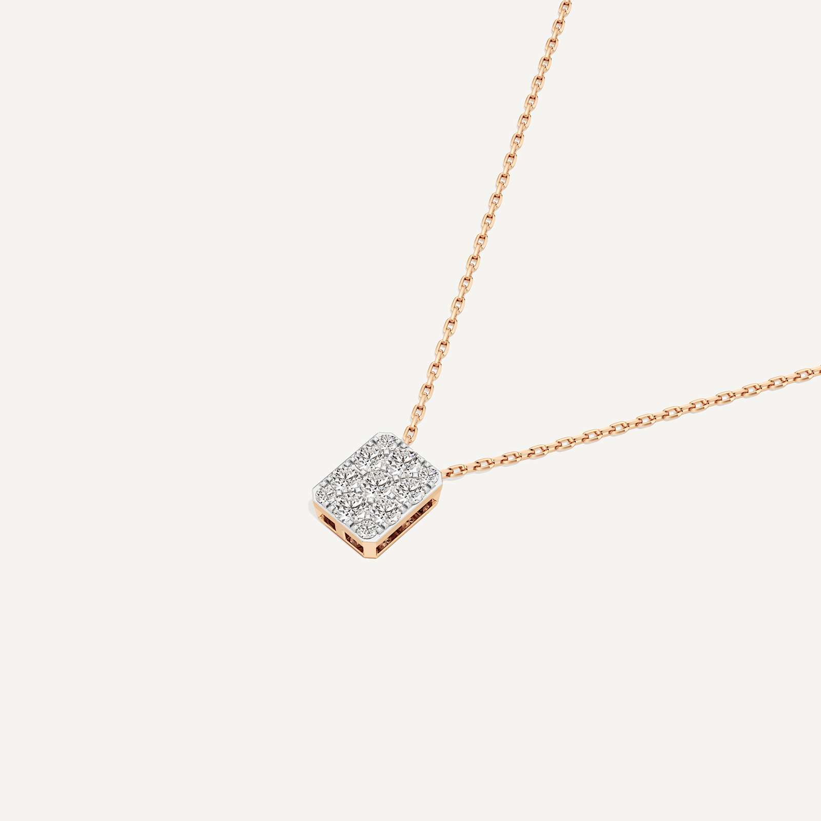 Majestic Emerald Diamond Pendant with Chain