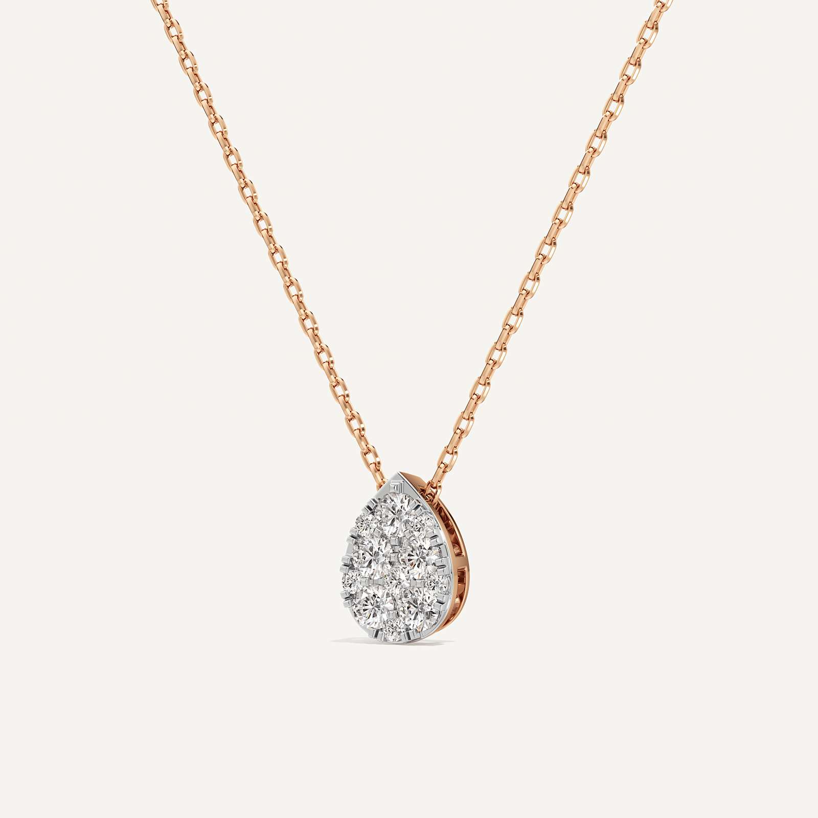 Jade Pear Diamond Pendant