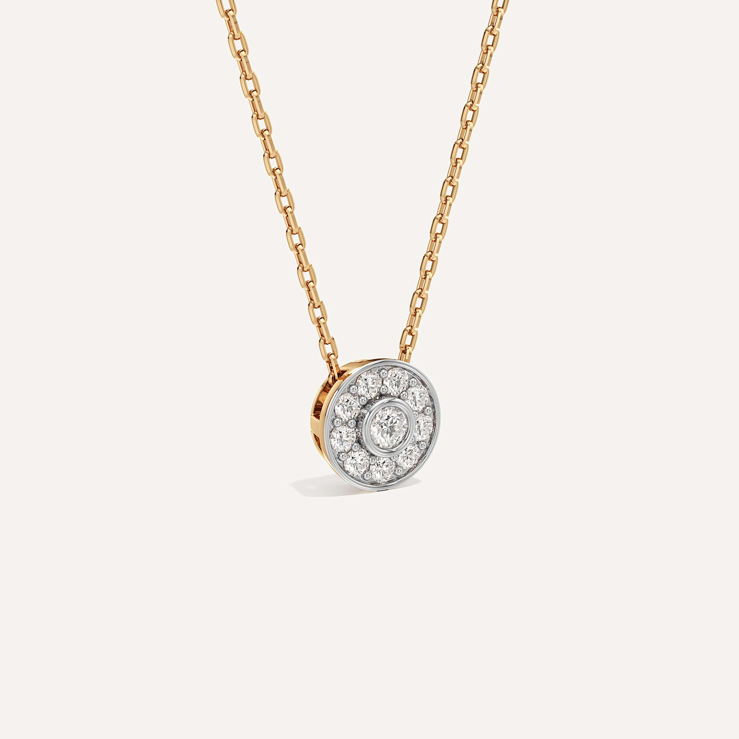 Part of You Round Diamond Pendant with Chain