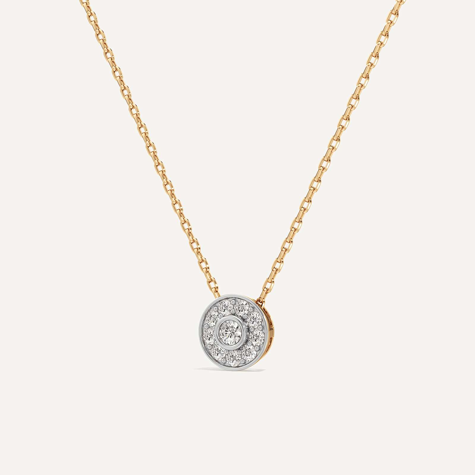 Polaris Round Diamond Pendant