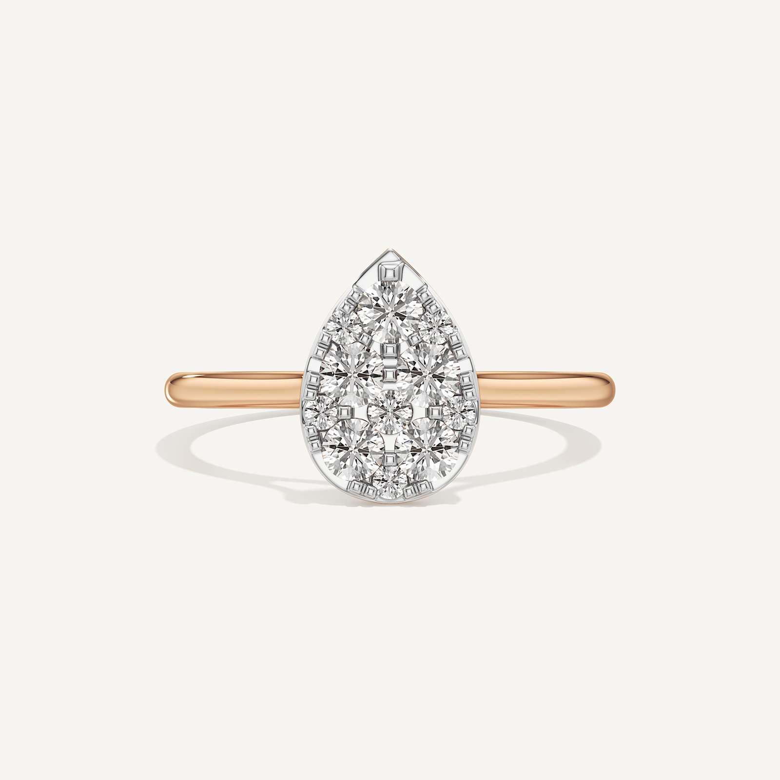 Teardrop Pear Diamond Ring