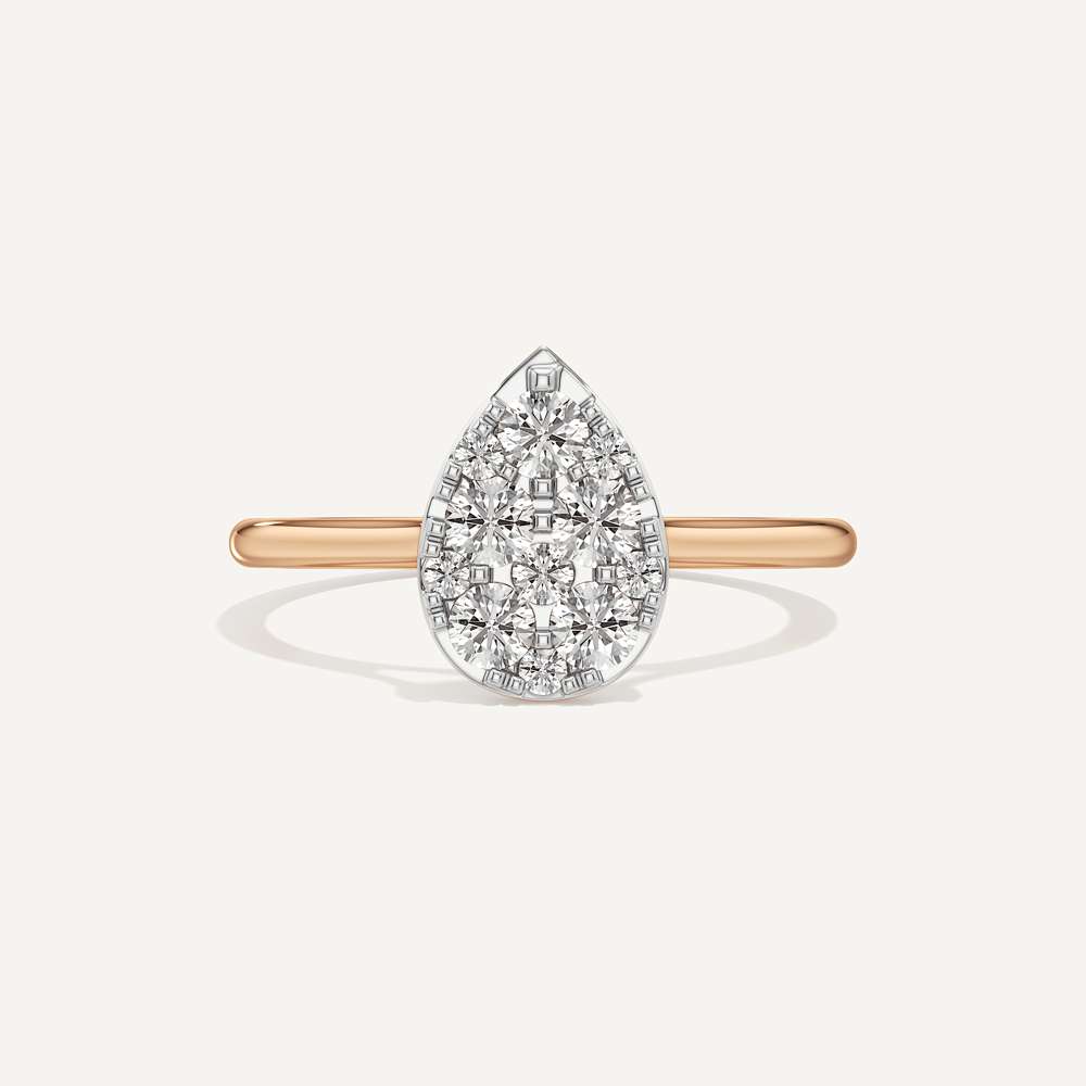 Teardrop Pear Diamond Ring