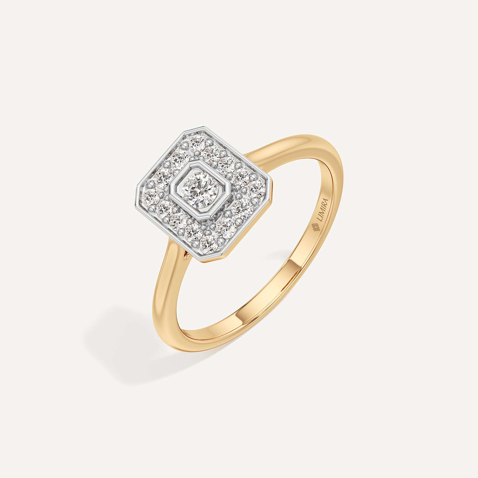 Smooth Fit Emerald Diamond Ring