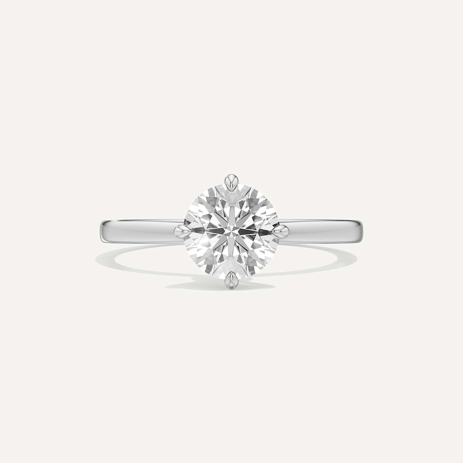 Aurelia Minimalist Round Solitaire