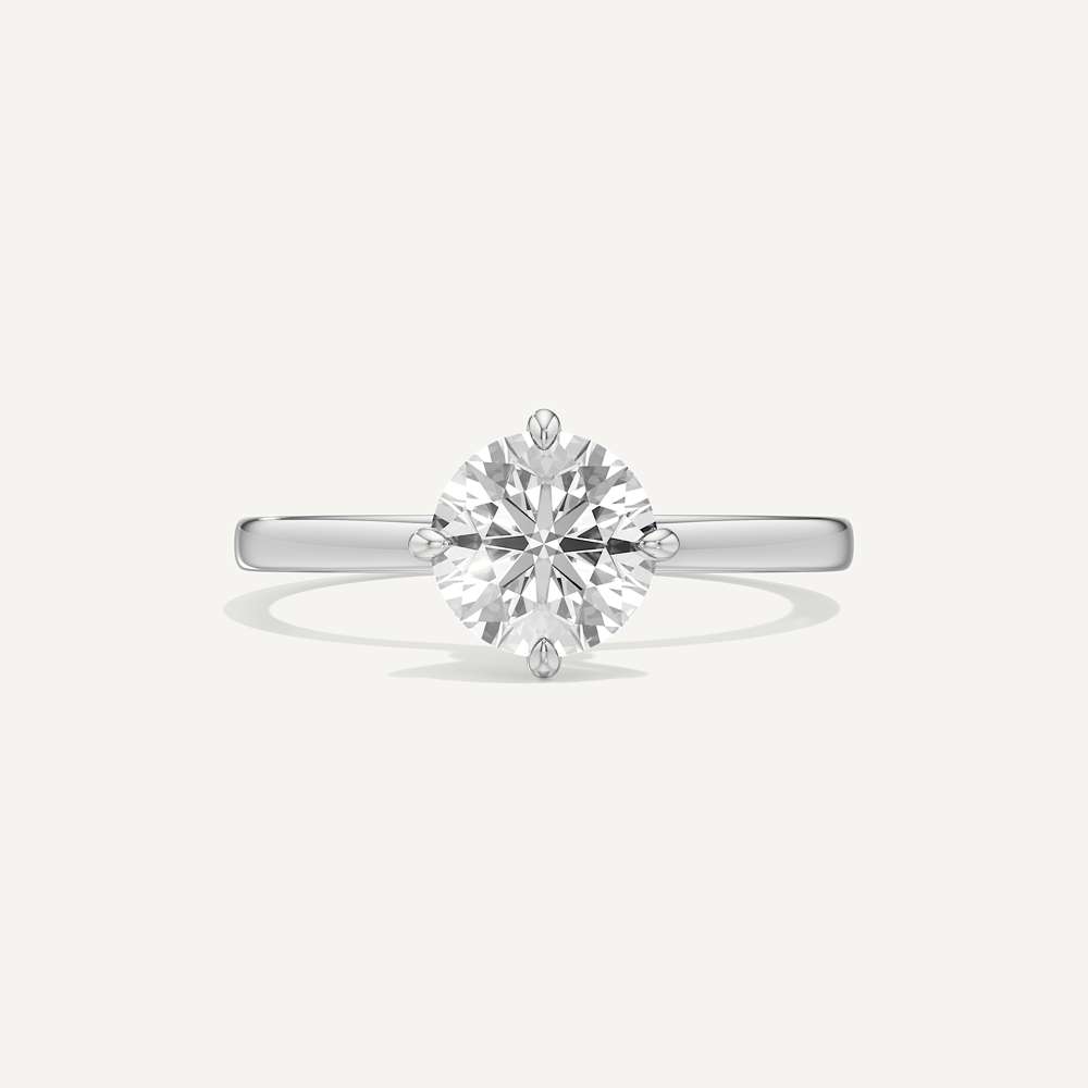 Aurelia Minimalist Round Solitaire