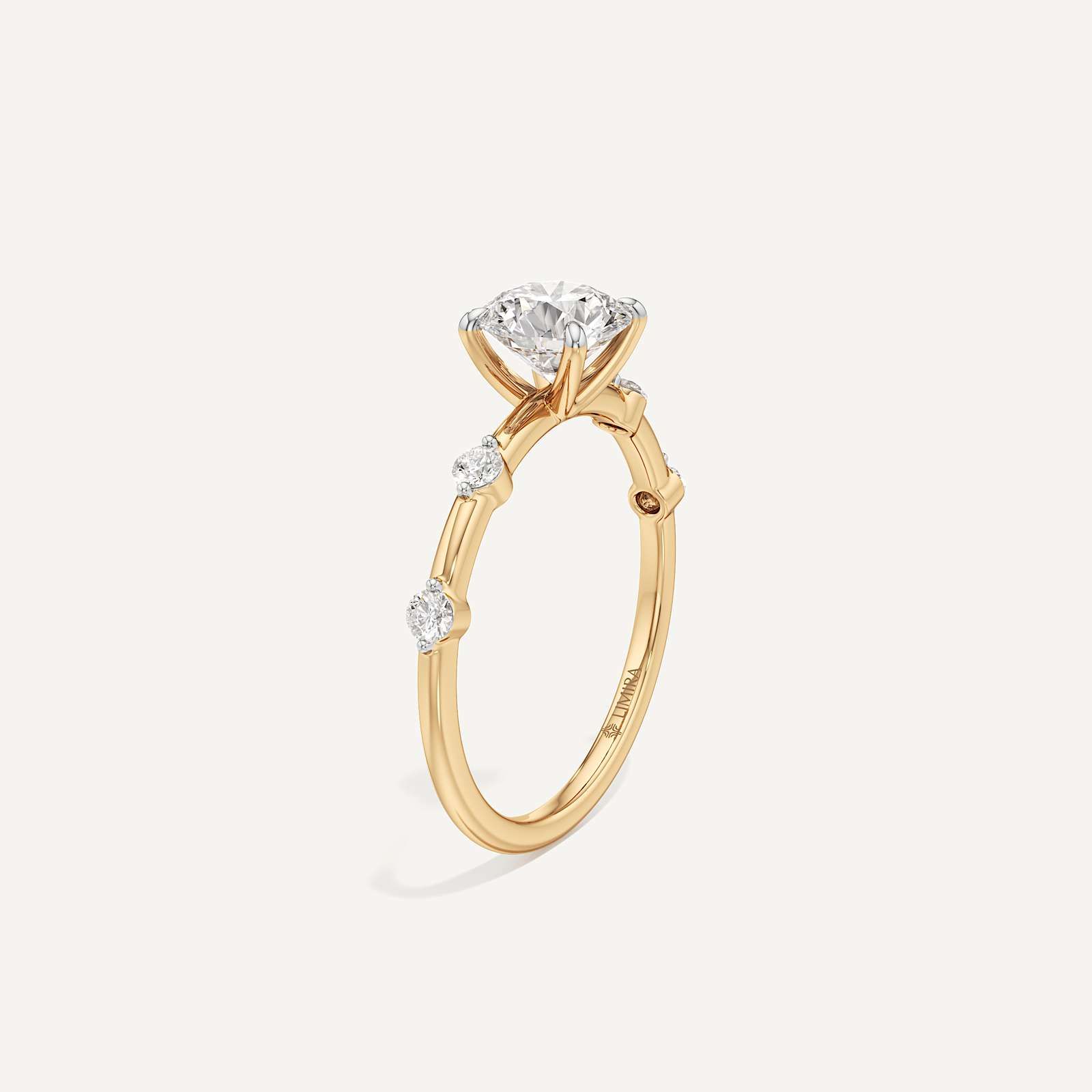Viona Side Stone Solitaire Diamond