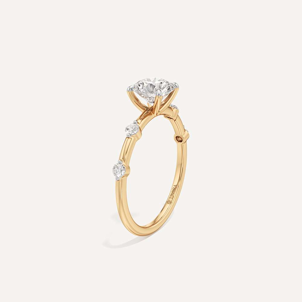 Viona Side Stone Solitaire Diamond