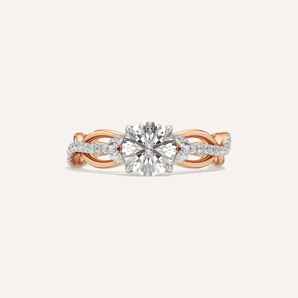 Helix Twisted Pave Diamond