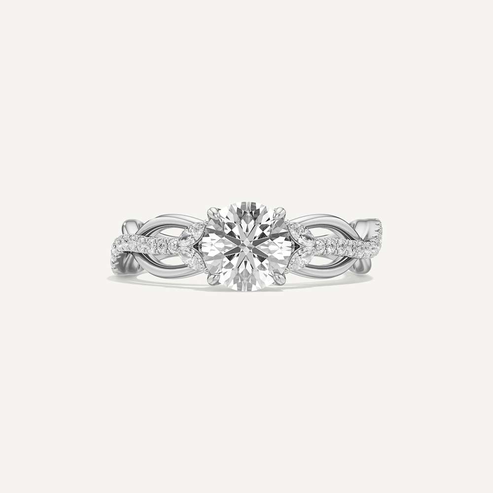 Helix Twisted Pave Diamond