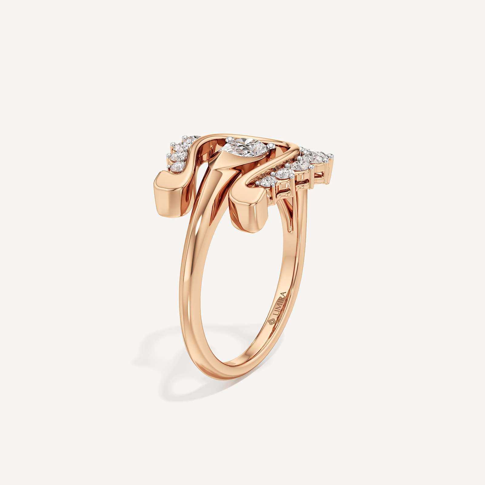Buy Best|Fortuna Wave Cocktail Ring|online