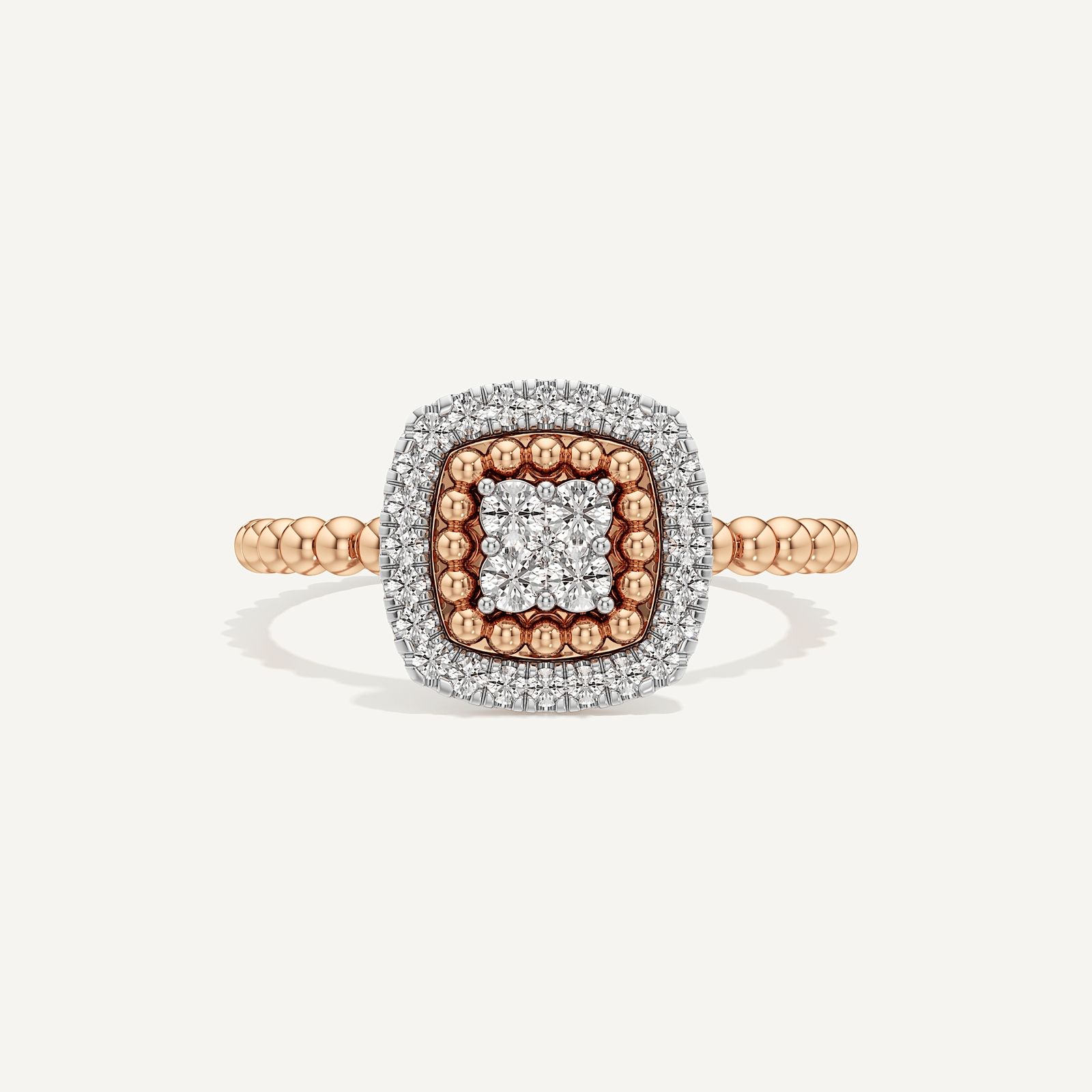 Cushion Halo Diamond Ring