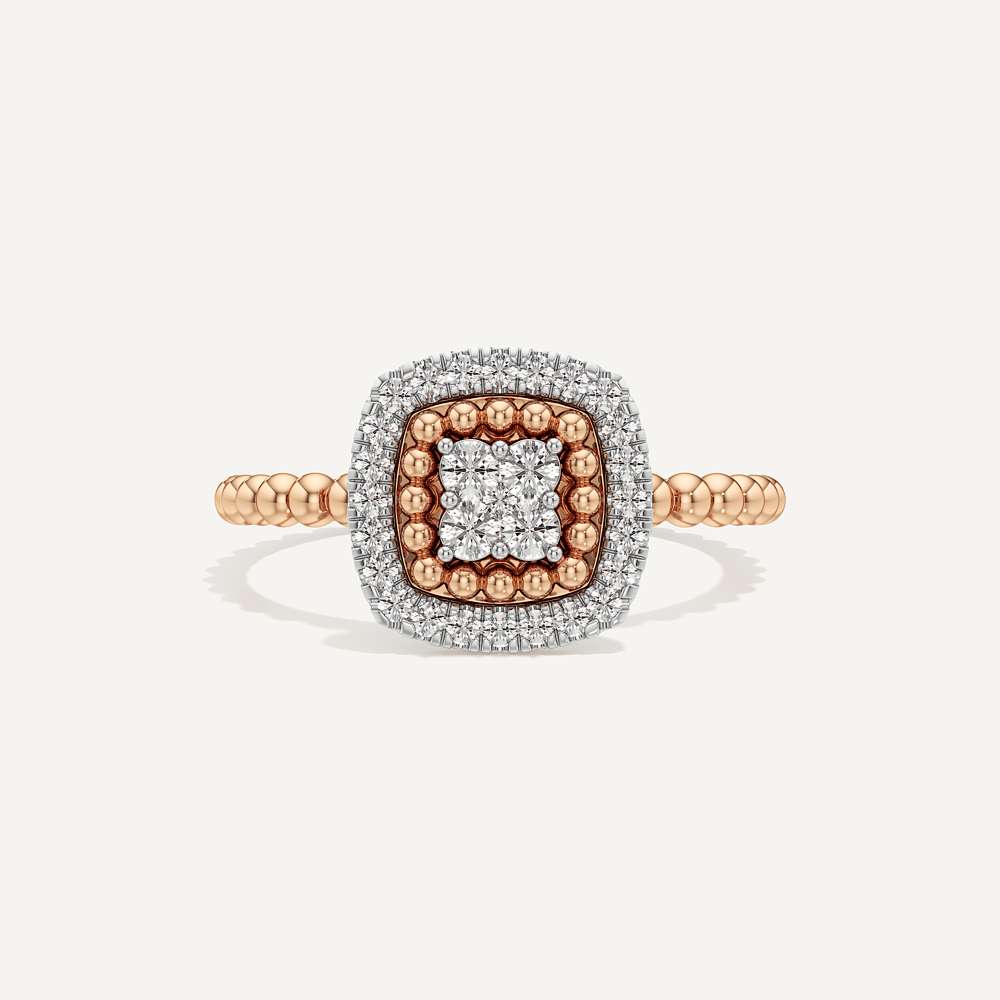 Cushion Halo Diamond Ring