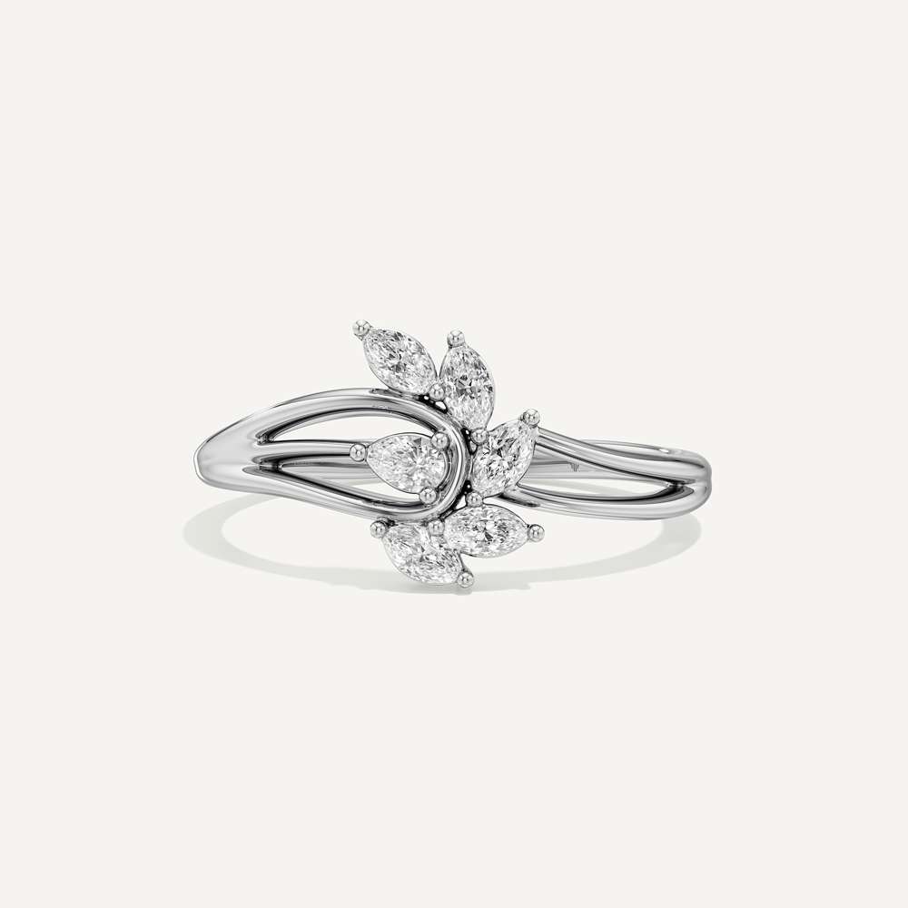 Tulip Basket Marquise & Pear Diamond