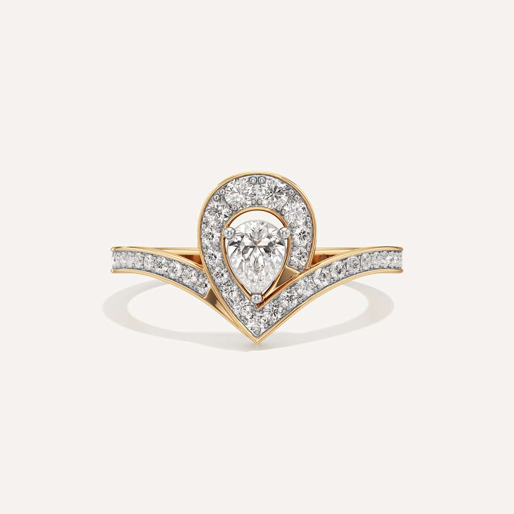 Bianca Pear Halo Diamond