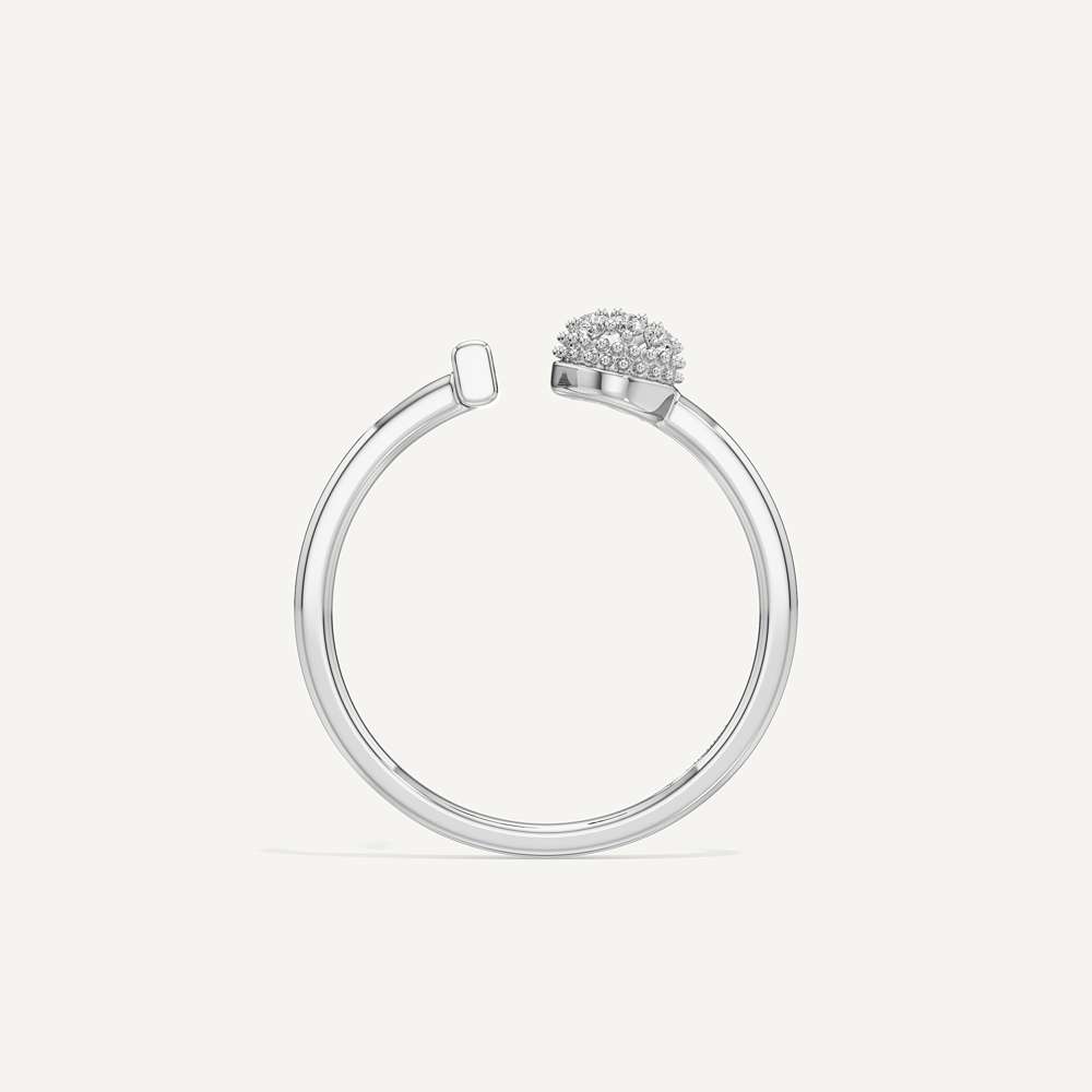 T-Shaped Open Bar Round Diamond