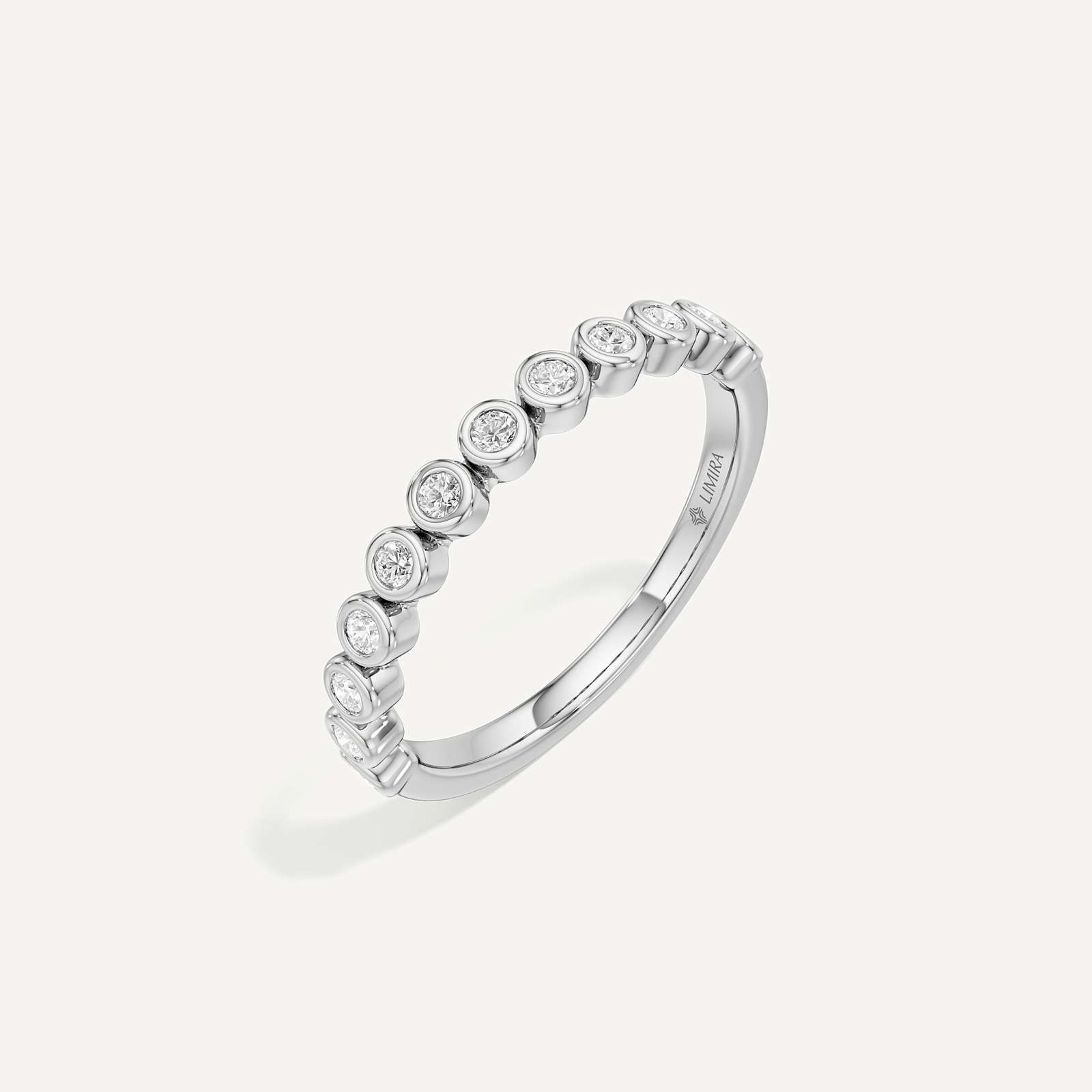 Eterna Bezel Diamond Band