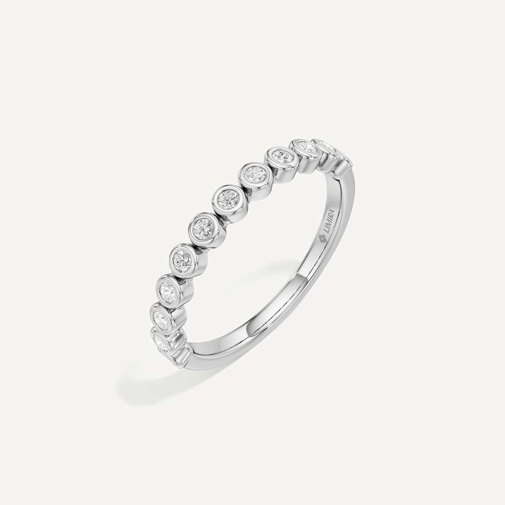Eterna Bezel Diamond Band