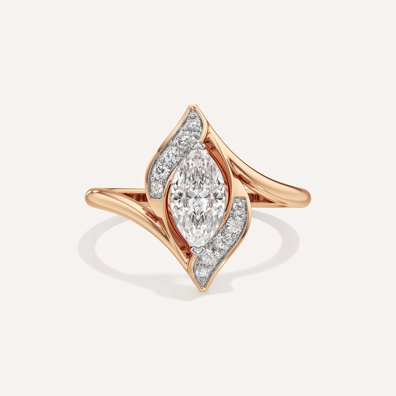Twisted Pave Marquise Diamond