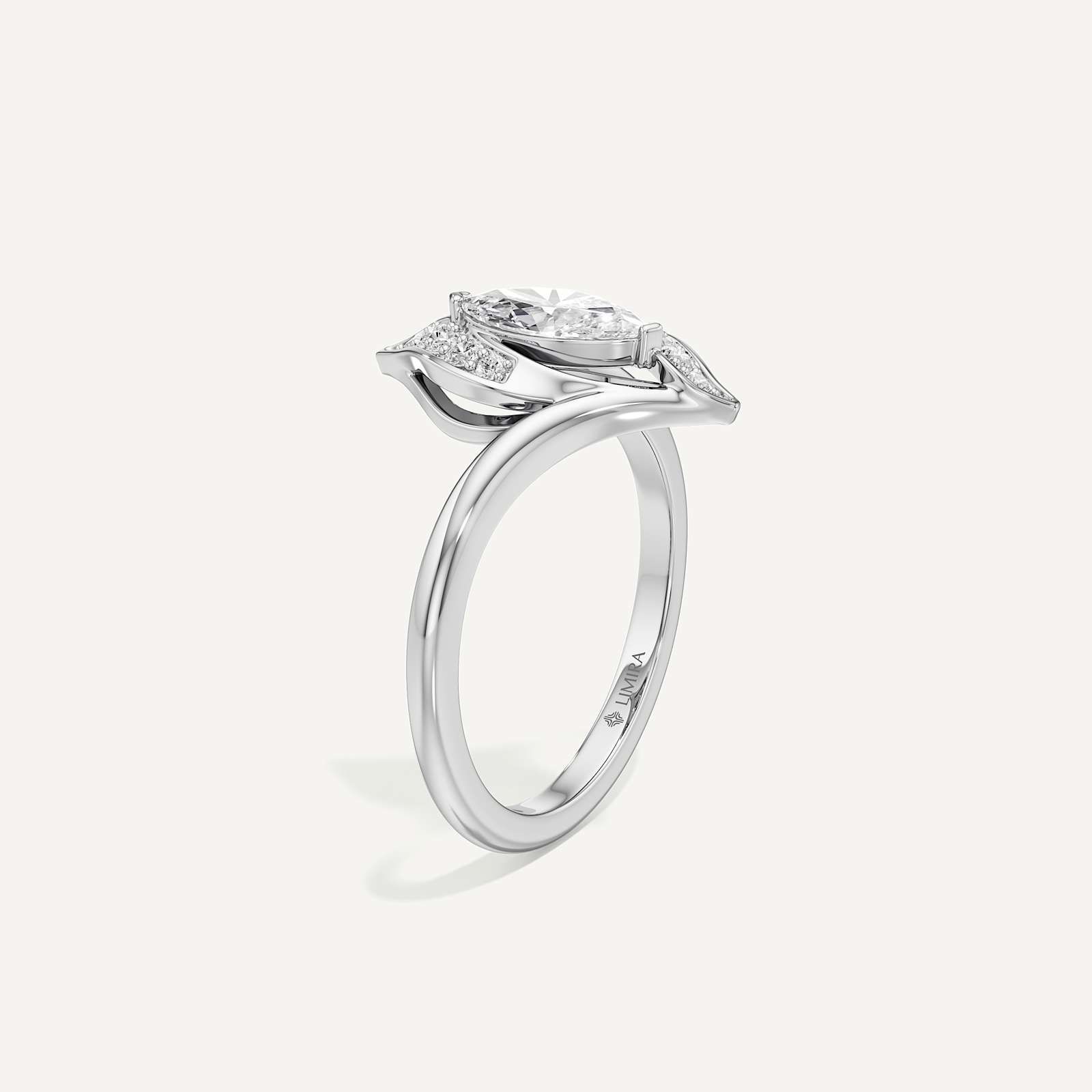 Twisted Pave Marquise Diamond