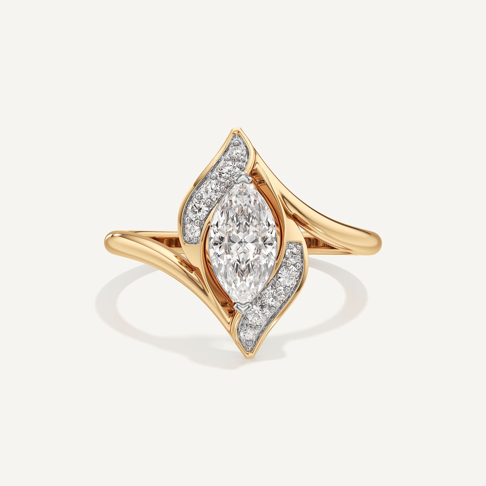 Twisted Pave Marquise Diamond