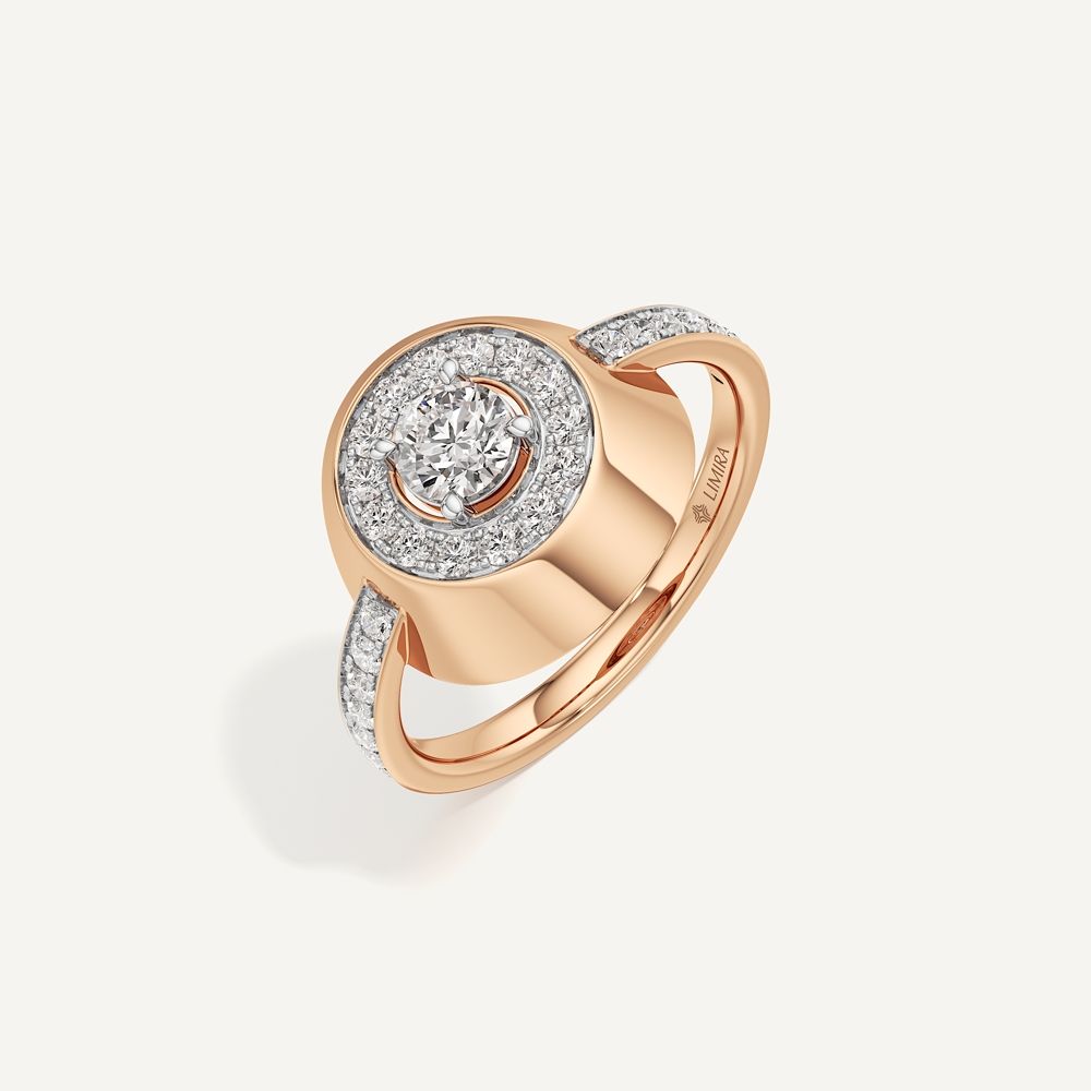 Floating Round Halo Diamond