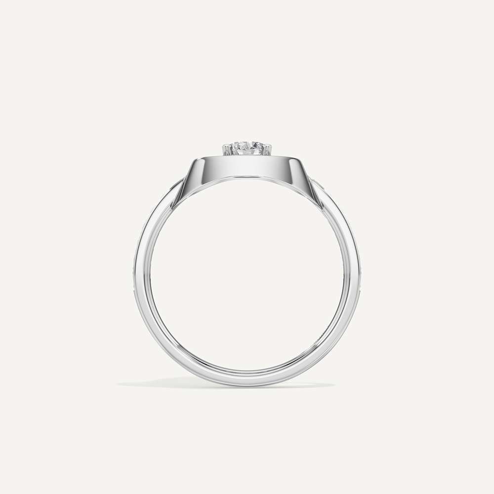 Floating Round Halo Diamond