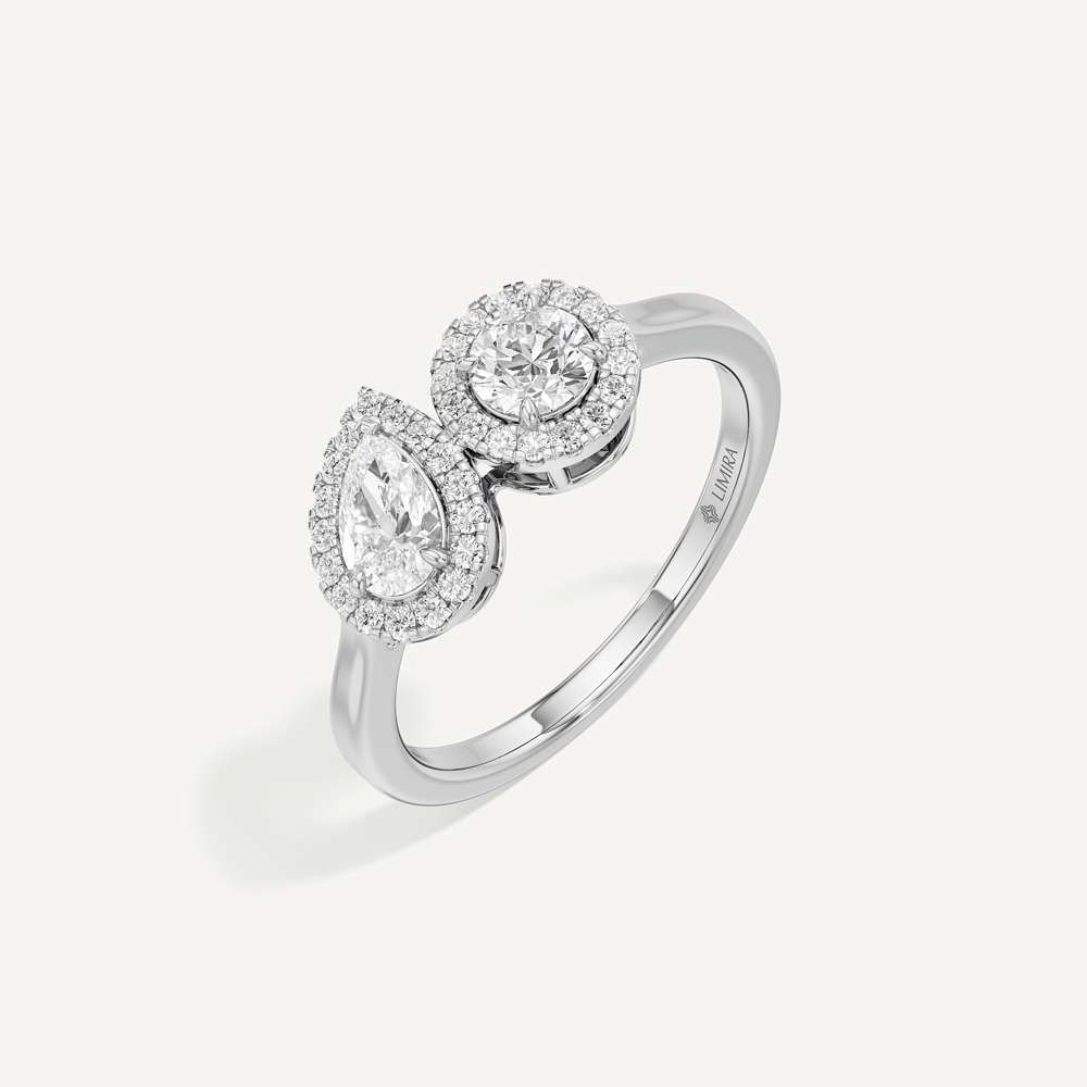Pear & Round Duo Toi et Moi Diamond