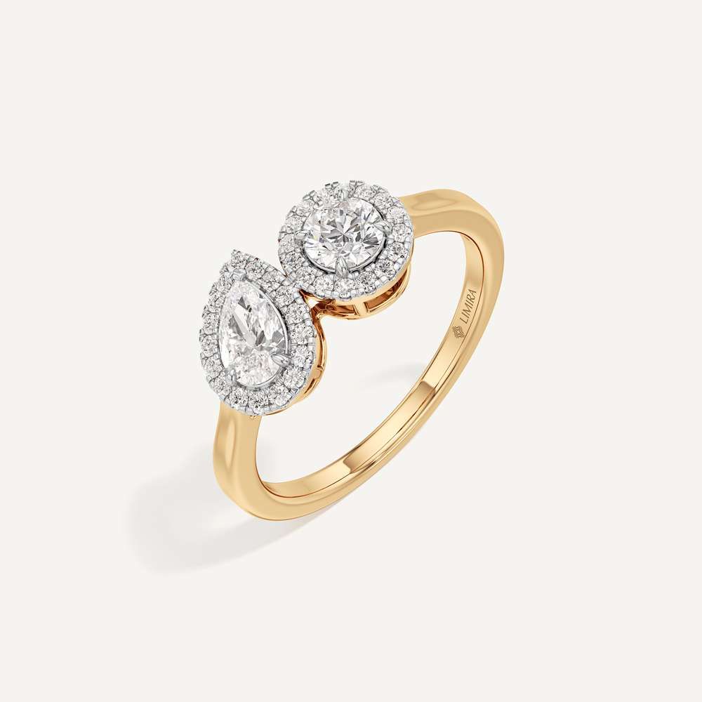 Pear & Round Duo Toi et Moi Diamond